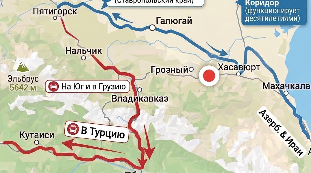 Миф о дорожной логистике и «центральной развязке» на Кавказе